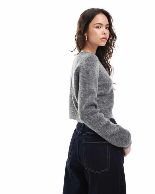 Brave Soul Gray Fisherman Knit Cardigan