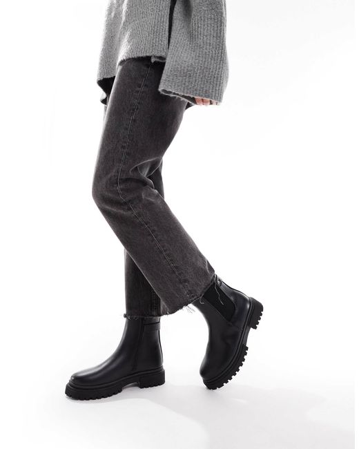 New Look Black Chunky Chelsea Ankle Boot