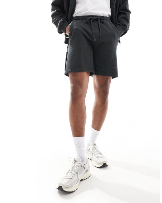 The Couture Club Black Co-ord Raw Seam Jersey Shorts for men