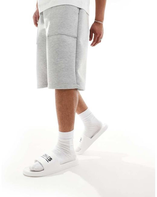 Sliders Da Piscina Bianche di Jack & Jones in White da Uomo