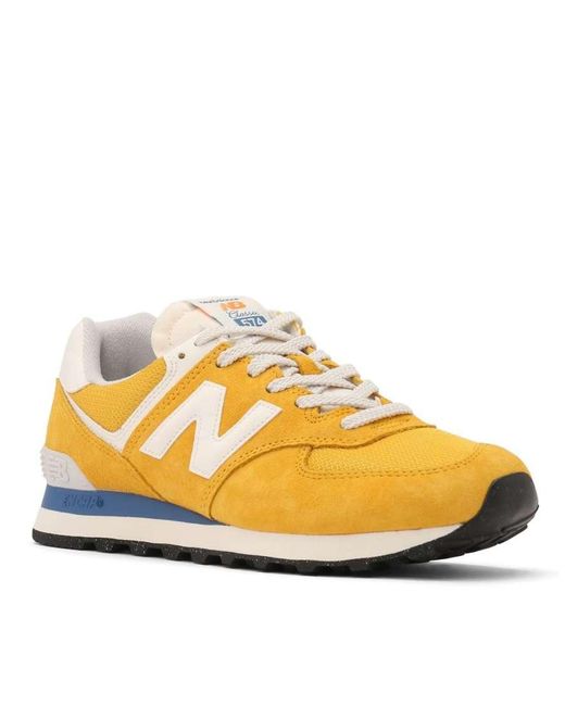 New Balance Yellow 574 Trainers
