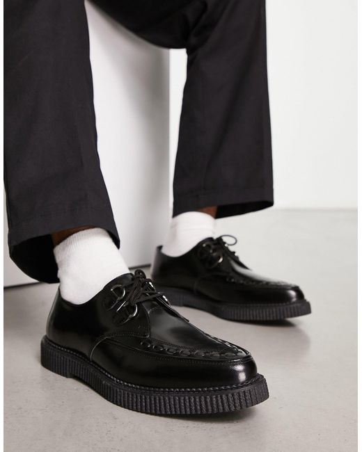 ASOS Chunky Sole Creeper Shoes in Black for Men | Lyst Australia