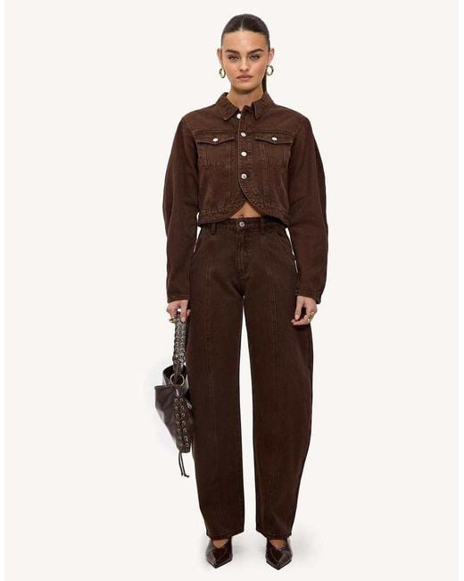 Loavies Brown Walk Slow, Glow Bright Wide Jeans