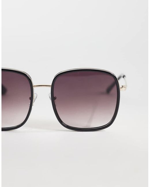 Mango Black Oversized Sunglasses