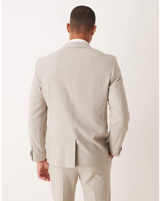 ASOS Natural Slim Suit Jacket for men