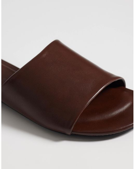 Glamorous Brown Slip-on Sandals