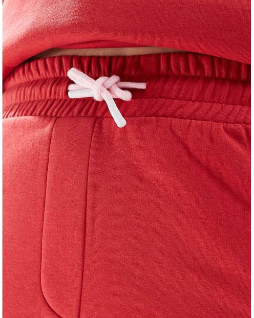 Joggers Rojos Con Lazada En La Cintura En Contraste Exclusivos De Plus (Parte De Un Conjunto) Renee Studio de color Red