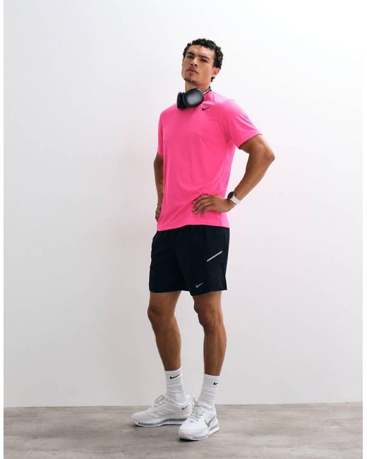 Nike Pink Dri-Fit Flex T-Shirt for men