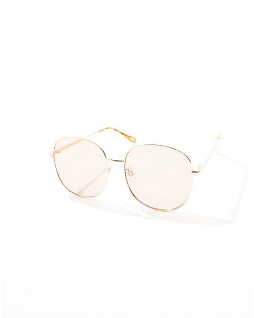 Atria - occhiali da sole oversize rotondi color di Aire in Brown