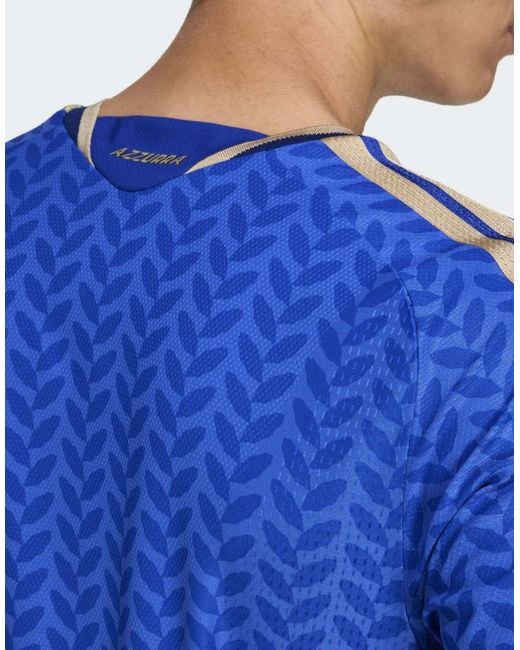 Adidas Originals Blue Italy 26 Home Authentic Jersey for men