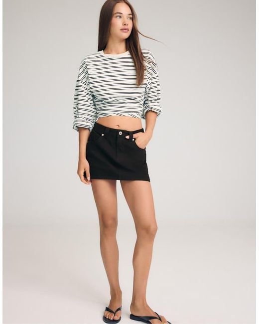 D62 Skort di Stradivarius in Black