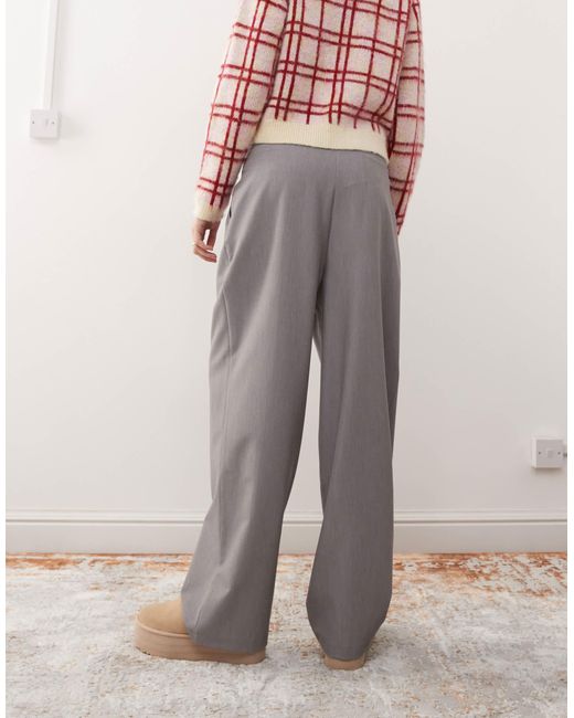 Miss Selfridge Gray Tailored Wide Leg Pants