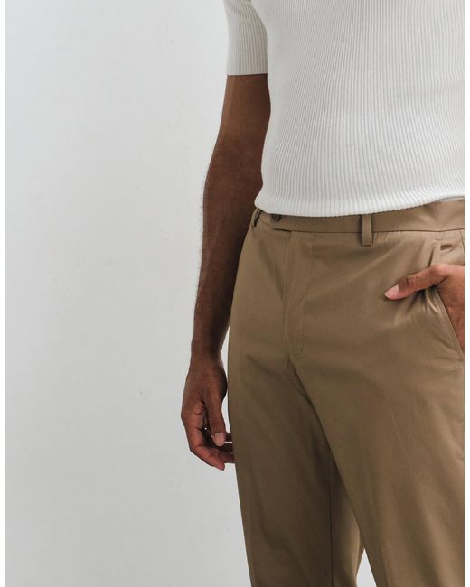 Mango Brown Tailored Trouser for men