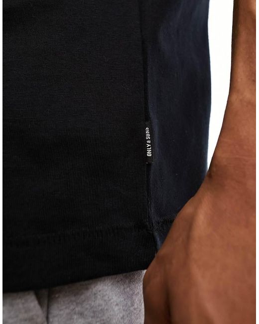 Only & Sons Blue Super Oversize T-shirt for men