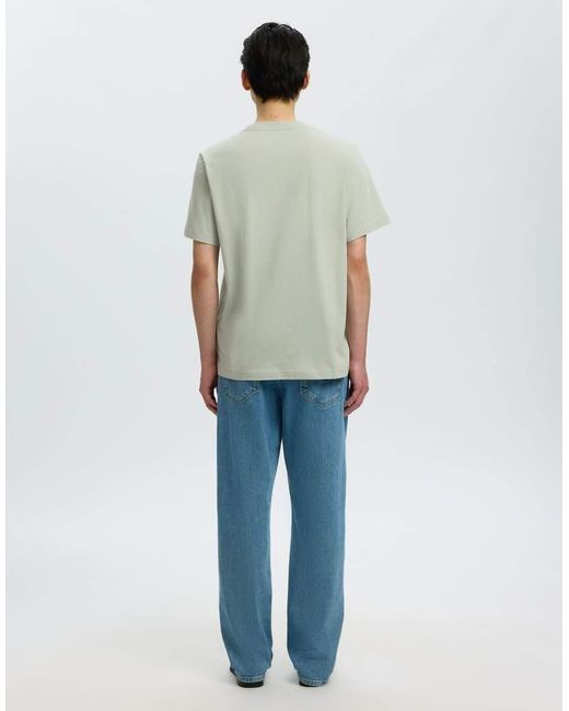 SELECTED Green T-Shirt for men
