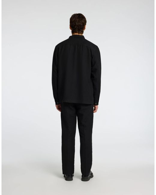 SELECTED – hemdjacke in Black für Herren