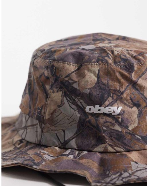 Obey Brown Sobo Trail Bucket Hat