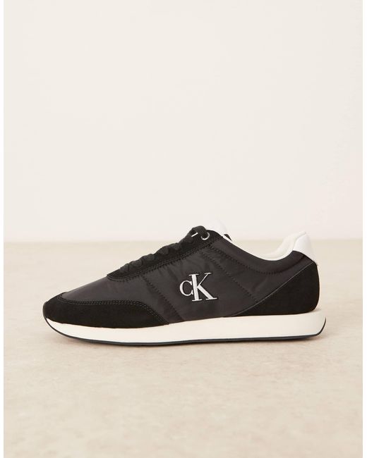 Calvin Klein Calvin klein – retro-runner-sneaker in Black für Herren