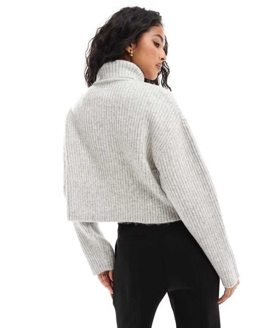 ONLY Gray Roll Neck Jumper