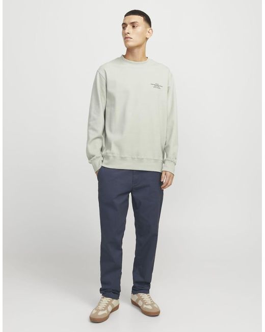 Jack & Jones Blue Chino Trousers for men