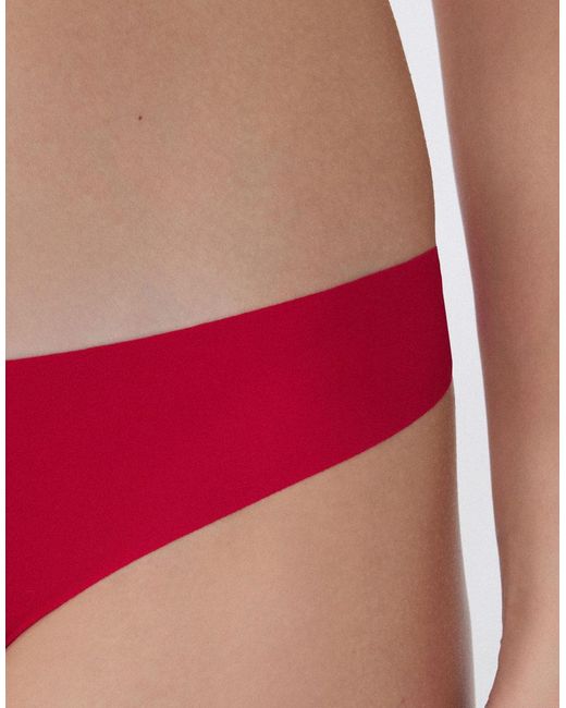 Tezenis Red Laser Cut Brazilian Briefs