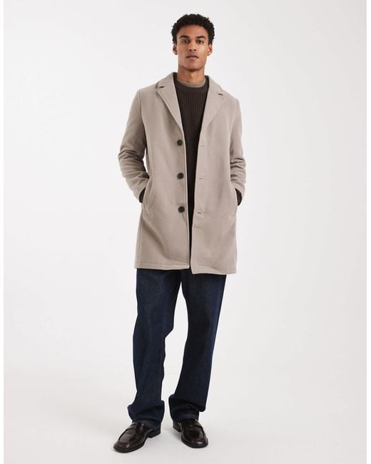 Brave Soul Natural Button Down Smart Jacket for men