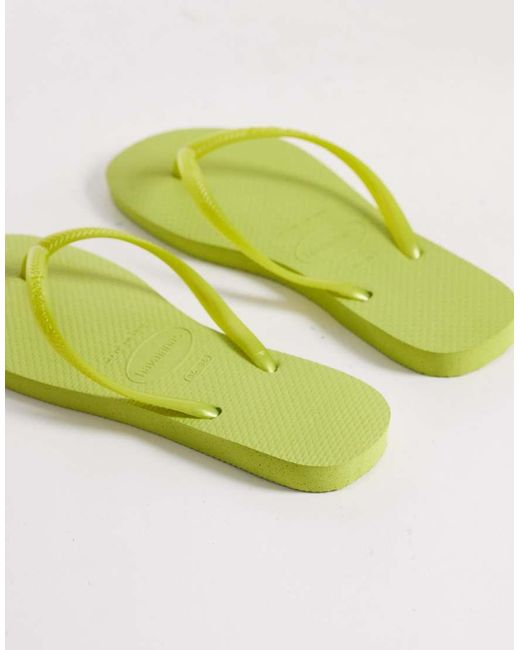 Havaianas Green Slim Flip Flops