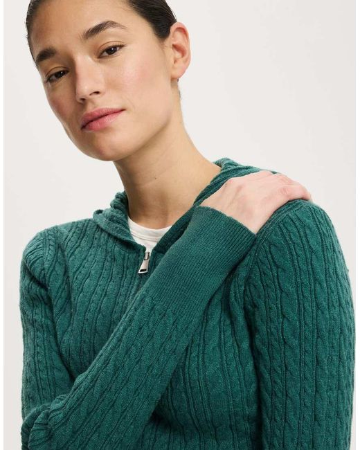 Cotton On Green Everfine Double Zip Up Hoodie
