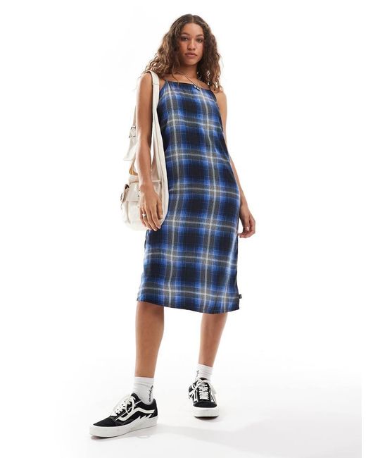 Vans Blue Camden Check Slip Dress