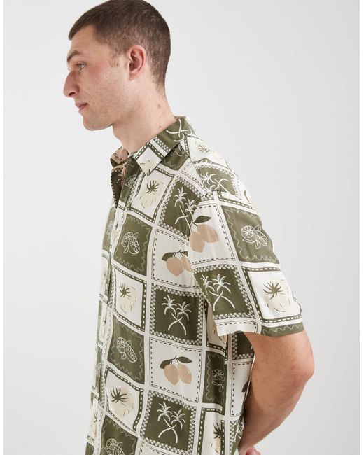 Blend – regular-fit-hemd aus 100% baumwolle in Brown für Herren