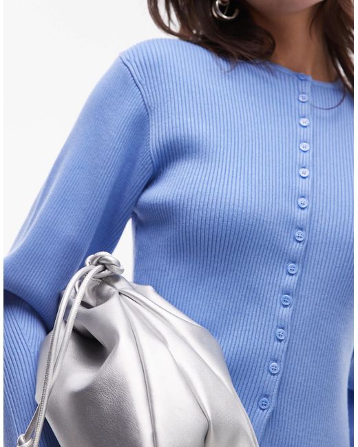 & Other Stories Blue – kompakte strickjacke