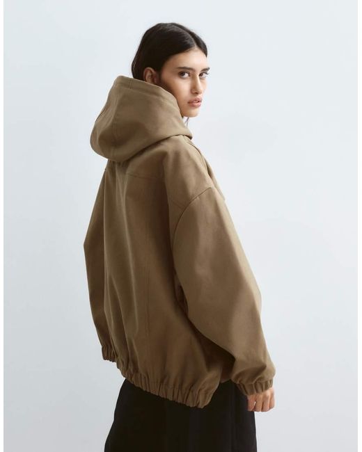 ARRANGE Brown Premium Oversized Cargo Jacket