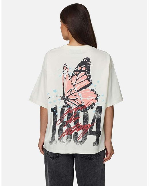 Good For Nothing White Relaxed Fit Graphic Tee