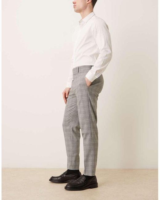 ASOS Natural Tailored Tapered Pants for men