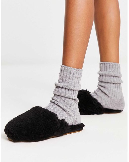 Ugg White – maxi curly – pantoffeln