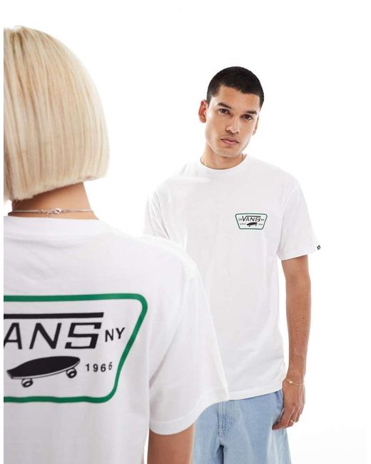 Vans White Full Range Short Sleeve Back Print T-Shirt for men