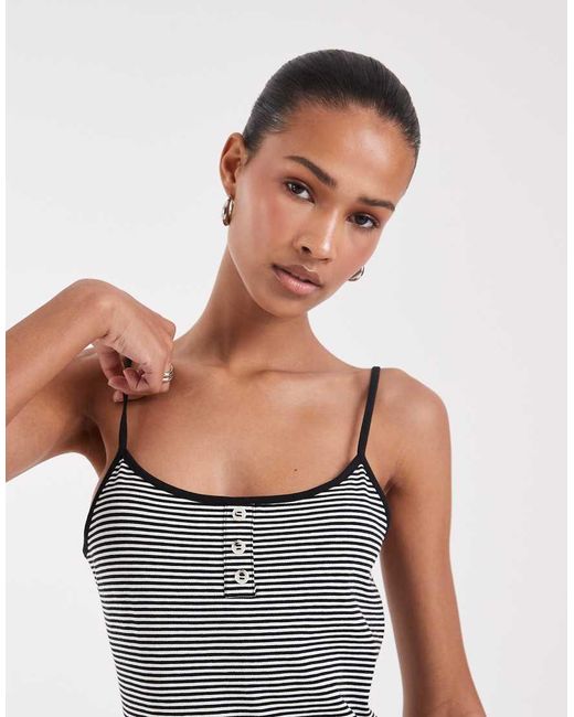 JJXX Black Jersey Cami Mini Dress