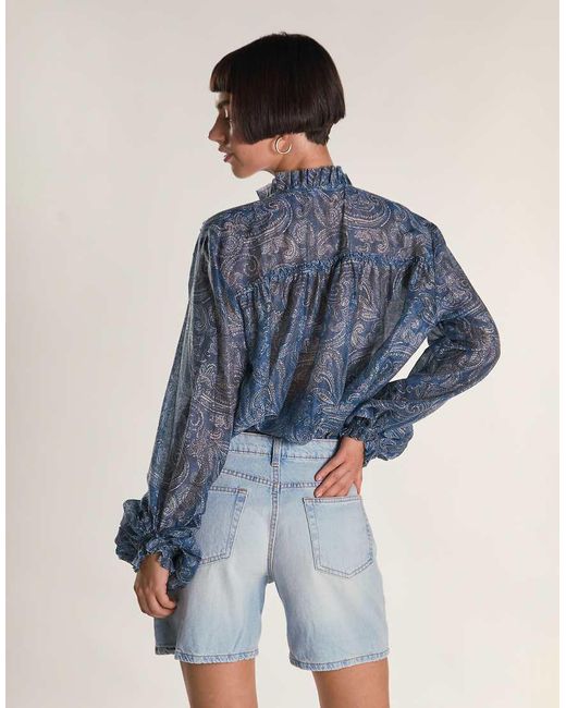 Glamorous Blue Slim Fit Stretchy Denim Short