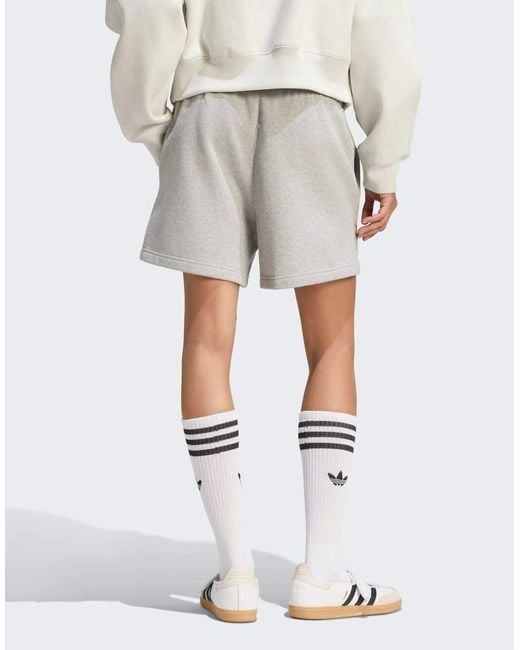 Adidas Originals White Essentials Fleece Shorts