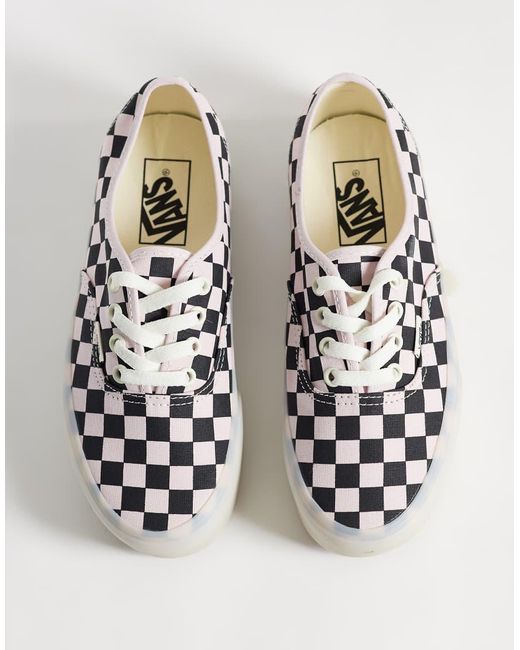 Authentic Stackform Sneakers A Quadri E Neri di Vans in White