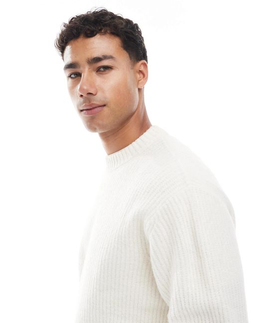 Jack & Jones – oversize-pullover in White für Herren