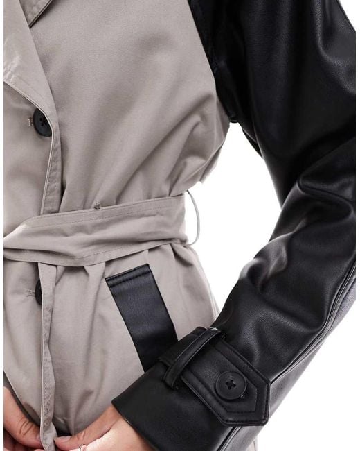 New Look Natural Pu Sleeve Mac
