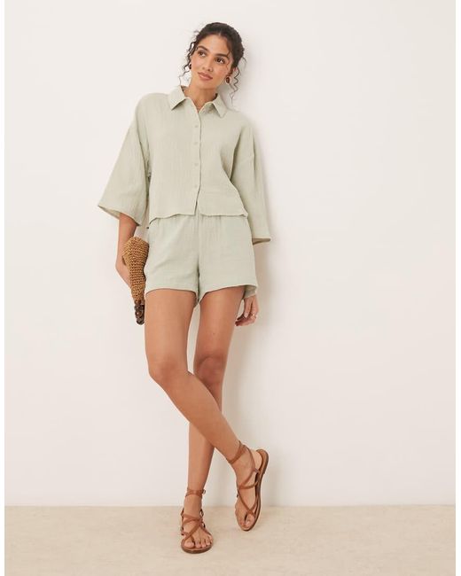 Camicia Corta di Jdy in Natural