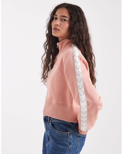 トップス fredperry cropped taped track jacket Cropped Taped Track Jacket - Blossom | Men's Track Jackets | Track