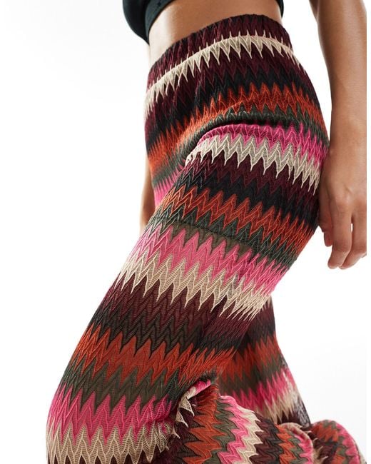 Noisy May Red Crochet Beach Pants