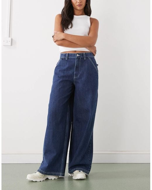 Collusion Blue Xl baggy Low Rise Jean With Hardwear
