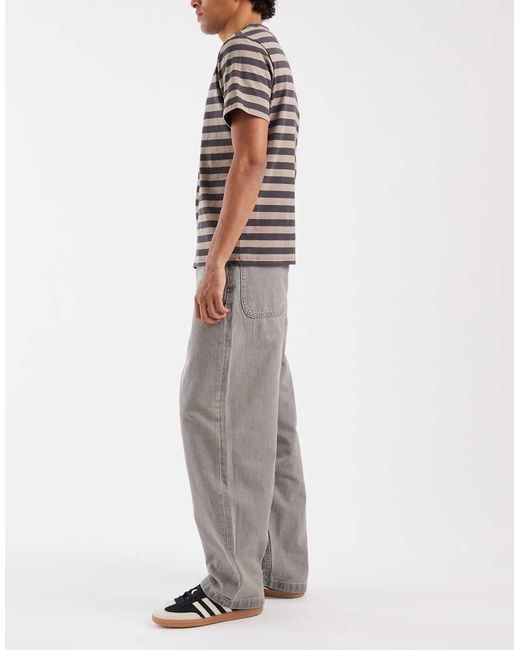 Conjunto De Vaqueros Holgados En Gris Lavado Claro ASOS de hombre de color Multicolor