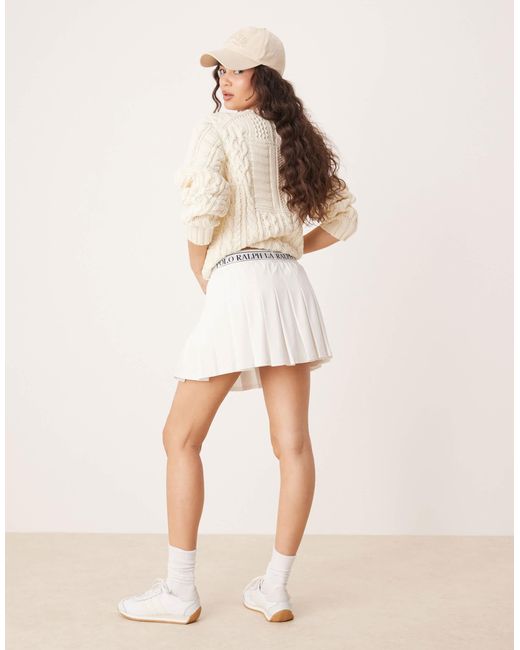 Polo Ralph Lauren Natural Pleated Skort
