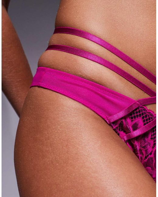 Ann Summers Pink Lasting Lover High Waisted Brazilian