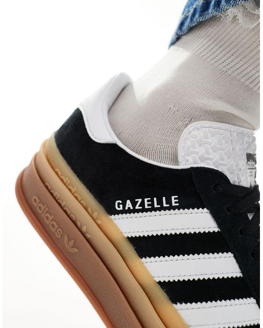 Gazelle bold - sneakers nere e bianche di Adidas Originals in Black